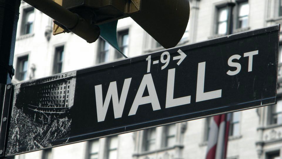 Street sign for Wall Street in New York